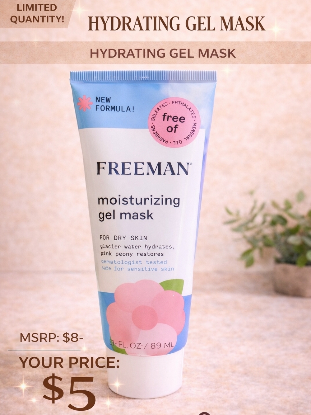 Moisturizing Gel Mask – Pink/Blue